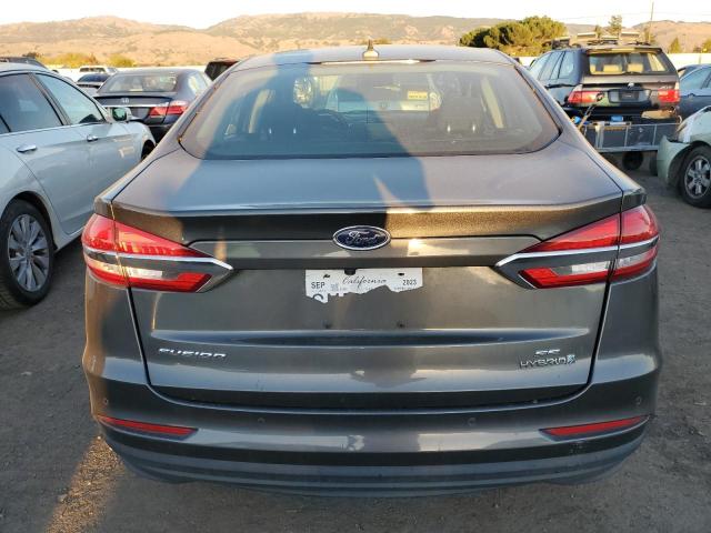 3FA6P0LU0KR182120 - 2019 FORD FUSION SE CHARCOAL photo 6