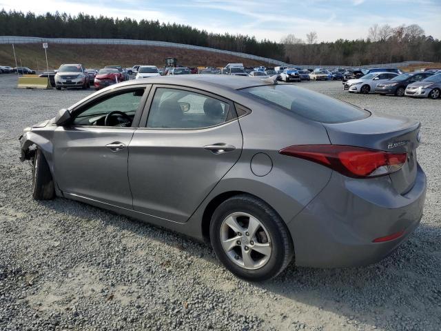 5NPDH4AE0EH515165 - 2014 HYUNDAI ELENTRA SE GRAY photo 2