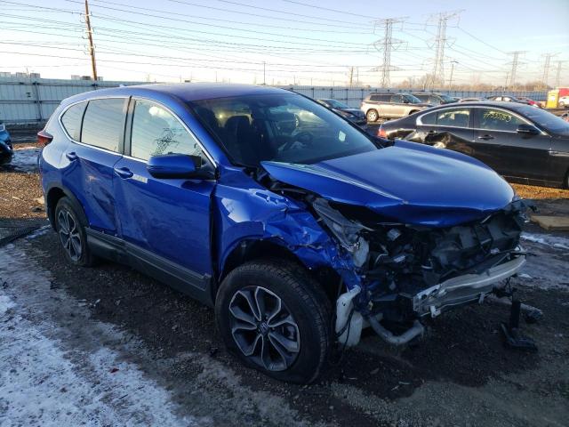 7FARW2H56LE011354 - 2020 HONDA CR-V EX BLUE photo 4