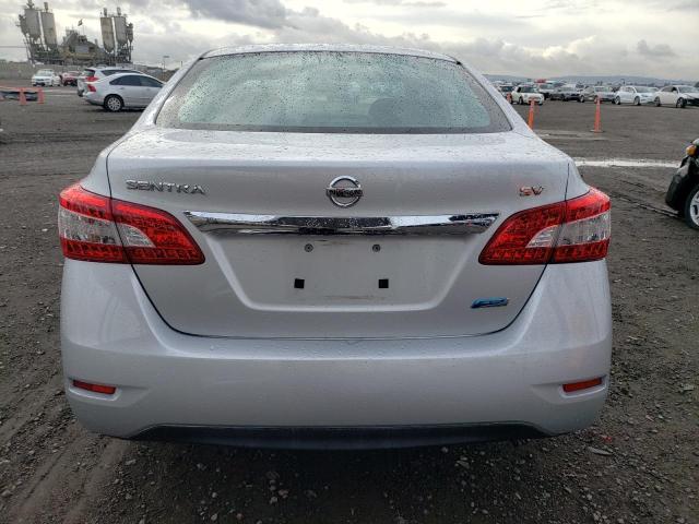 3N1AB7AP3EL697194 - 2014 NISSAN SENTRA S SILVER photo 6