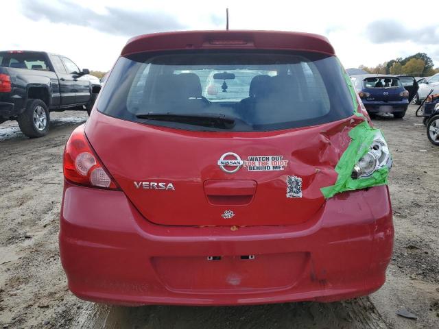 3N1BC1CP8CK266199 - 2012 NISSAN VERSA S RED photo 6