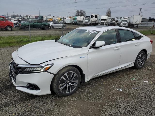 1HGCV3F42MA011500 - 2021 HONDA ACCORD HYBRID EX WHITE photo 1