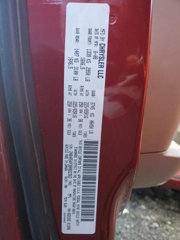 2A8HR54P38R822363 - 2008 CHRYSLER TOWN & COU TOURING 勃艮第红 照片 13