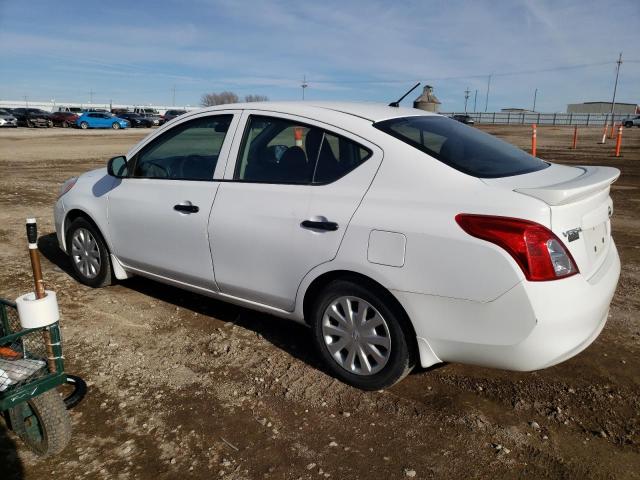 3N1CN7AP2EL836702 - 2014 NISSAN VERSA S WHITE photo 2