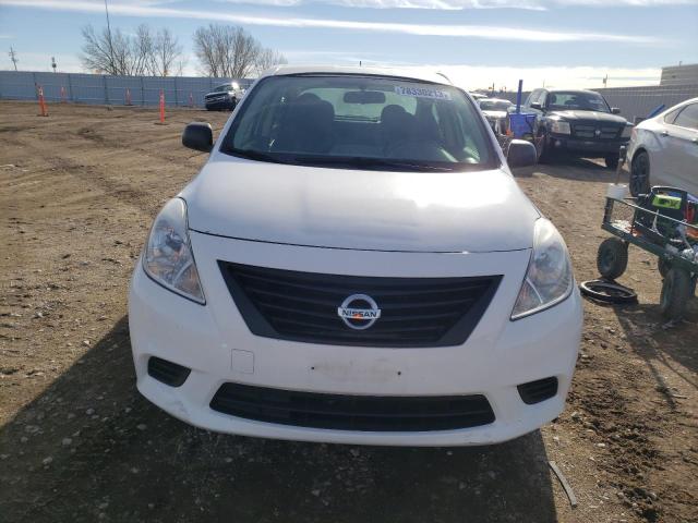 3N1CN7AP2EL836702 - 2014 NISSAN VERSA S WHITE photo 5