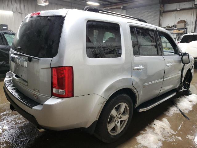 5FNYF4H4XBB089094 - 2011 HONDA PILOT EX SILVER photo 3