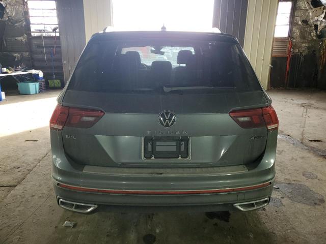 3VV4B7AX5NM102318 - 2022 VOLKSWAGEN TIGUAN SEL R-LINE GRAY photo 6