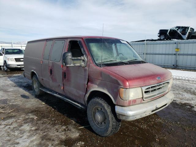 1FTSS34S32HA12860 - 2002 FORD ECONOLINE E350 SUPER DUTY VAN RED photo 1