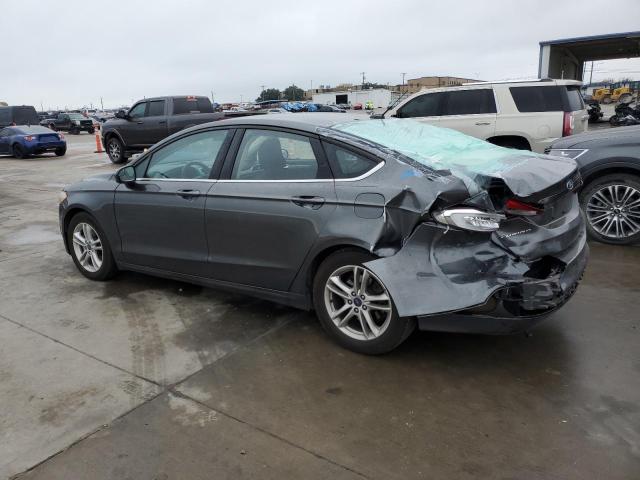 3FA6P0H72JR182248 - 2018 FORD FUSION SE GRAY photo 2