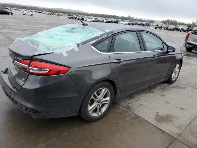 3FA6P0H72JR182248 - 2018 FORD FUSION SE GRAY photo 3