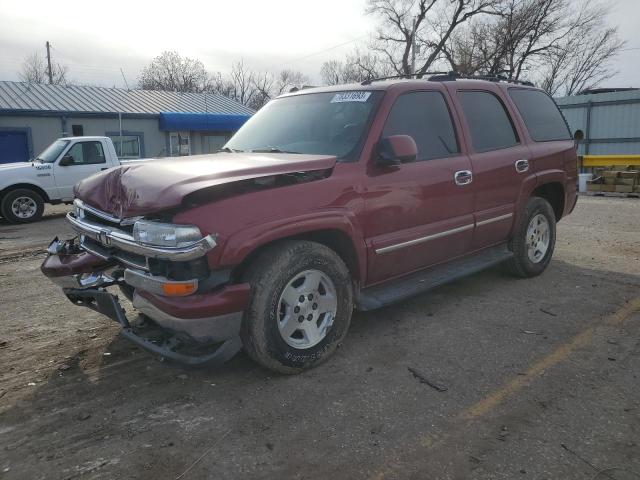 1GNEK13T55R153317 - 2005 CHEVROLET TAHOE K1500 RED photo 1