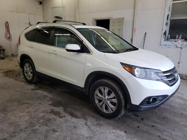 5J6RM4H75EL058254 - 2014 HONDA CR-V EXL WHITE photo 4