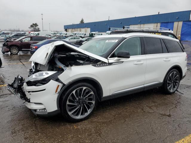 5LM5J7XC8MGL10205 - 2021 LINCOLN AVIATOR RESERVE WHITE photo 1