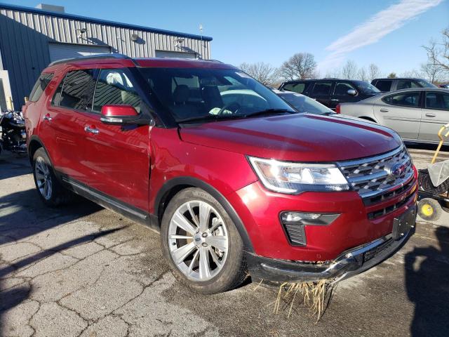 1FM5K8F82KGA72335 - 2019 FORD EXPLORER LIMITED RED photo 4