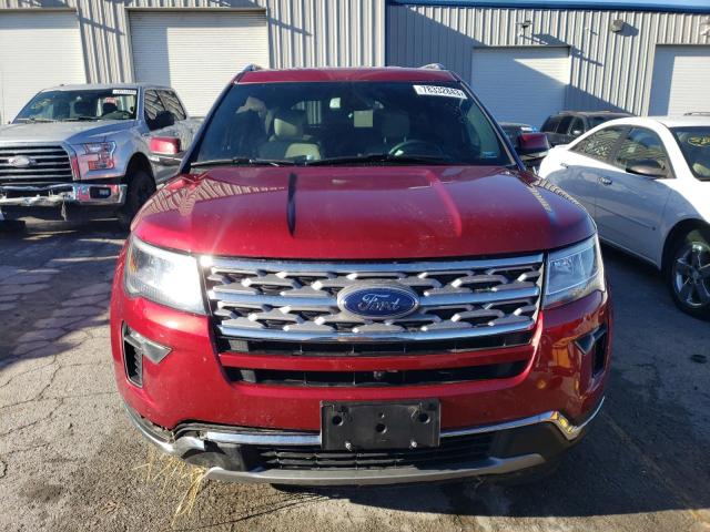 1FM5K8F82KGA72335 - 2019 FORD EXPLORER LIMITED RED photo 5