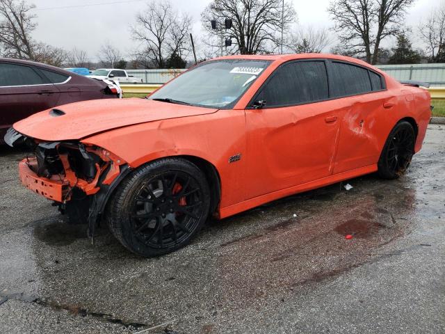 2C3CDXGJXGH302379 - 2016 DODGE CHARGER R/T SCAT PACK ORANGE photo 1