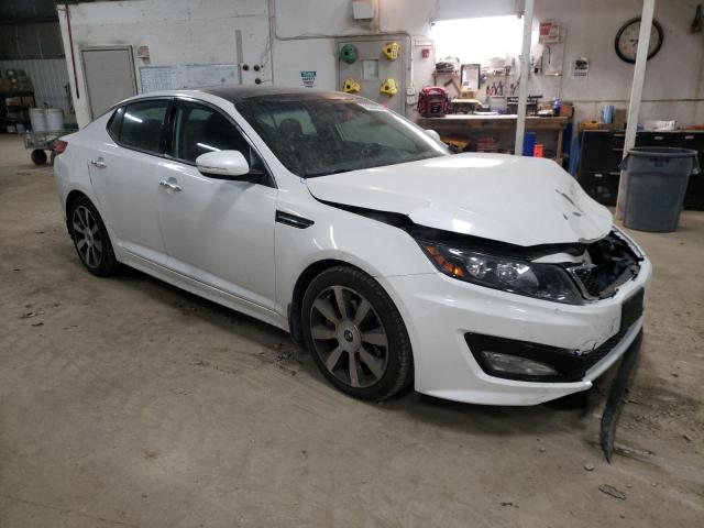 KNAGR4A68B5142324 - 2011 KIA OPTIMA SX WHITE photo 4