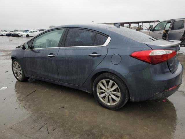 KNAFX4A83F5392952 - 2015 KIA FORTE EX BLUE photo 2