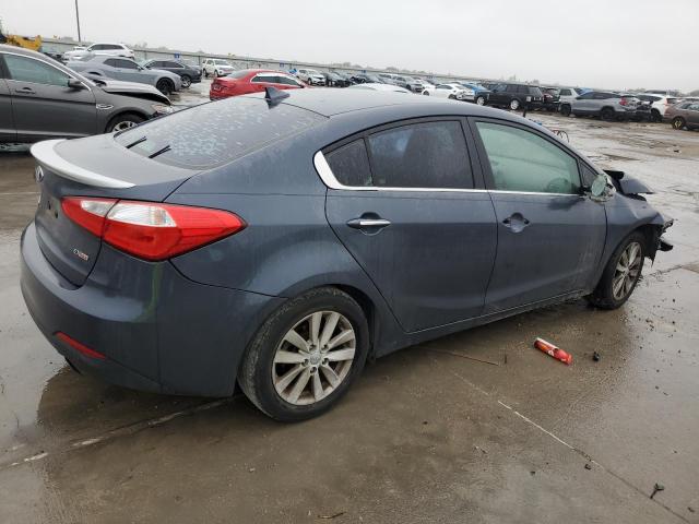 KNAFX4A83F5392952 - 2015 KIA FORTE EX BLUE photo 3