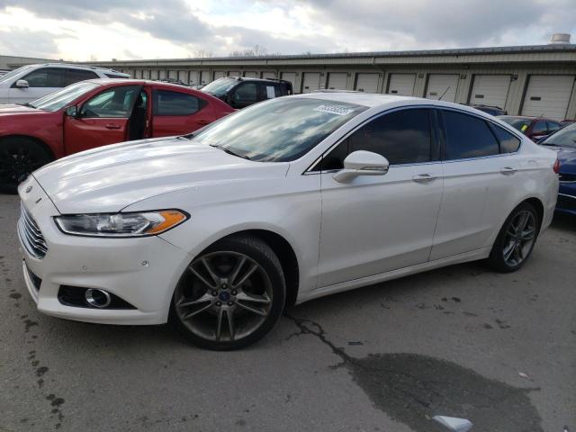 3FA6P0K93DR139925 - 2013 FORD FUSION TITANIUM WHITE photo 1