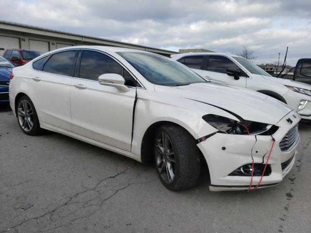 3FA6P0K93DR139925 - 2013 FORD FUSION TITANIUM WHITE photo 4