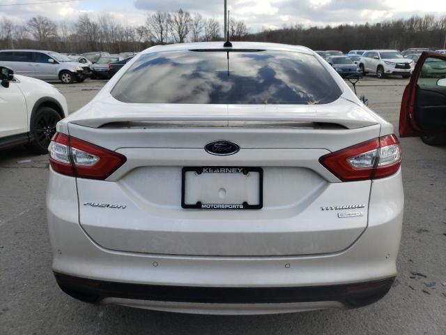 3FA6P0K93DR139925 - 2013 FORD FUSION TITANIUM WHITE photo 6