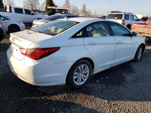 5NPEB4AC1CH320144 - 2012 HYUNDAI SONATA GLS WHITE photo 3