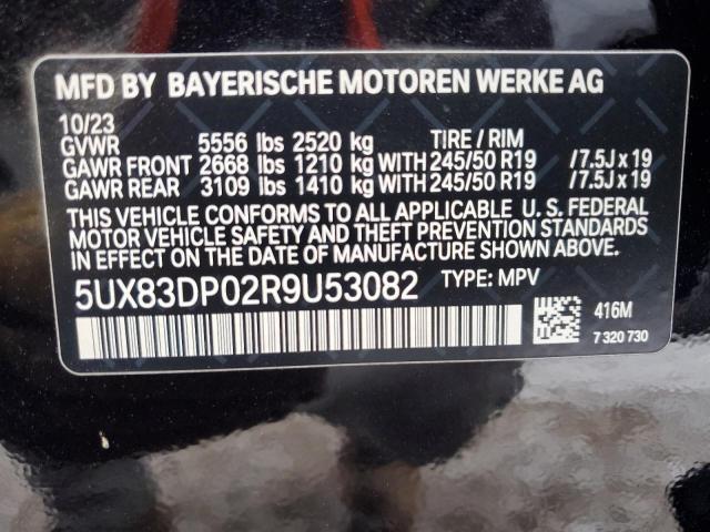 5UX83DP02R9U53082 - 2024 BMW X3 M40I BLUE photo 13