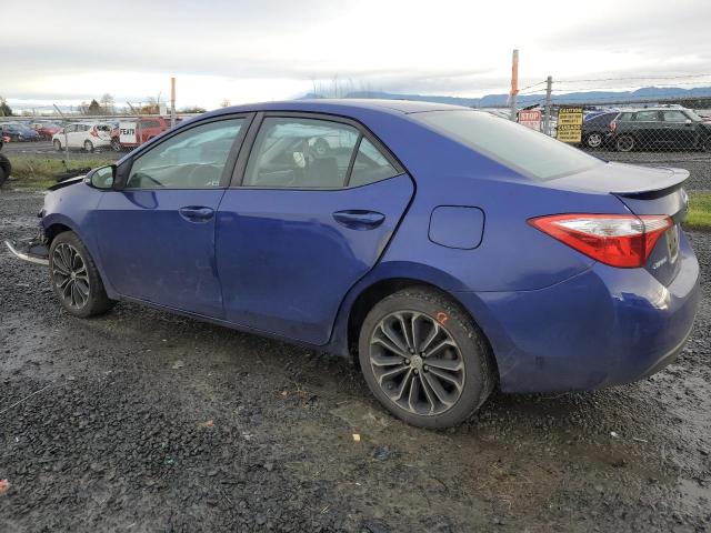 5YFBURHEXEP036552 - 2014 TOYOTA COROLLA L BLUE photo 2