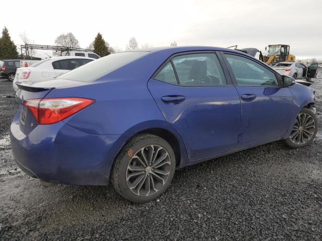 5YFBURHEXEP036552 - 2014 TOYOTA COROLLA L BLUE photo 3