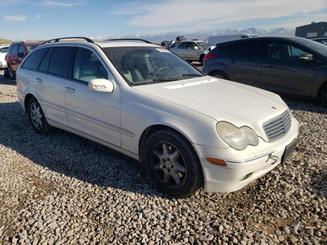 WDBRH81JX4F478983 - 2004 MERCEDES-BENZ C 240 SPORTWAGON 4MATIC WHITE photo 4