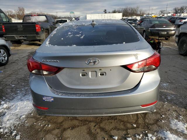 5NPDH4AE9GH774286 - 2016 HYUNDAI ELANTRA SE SILVER photo 6