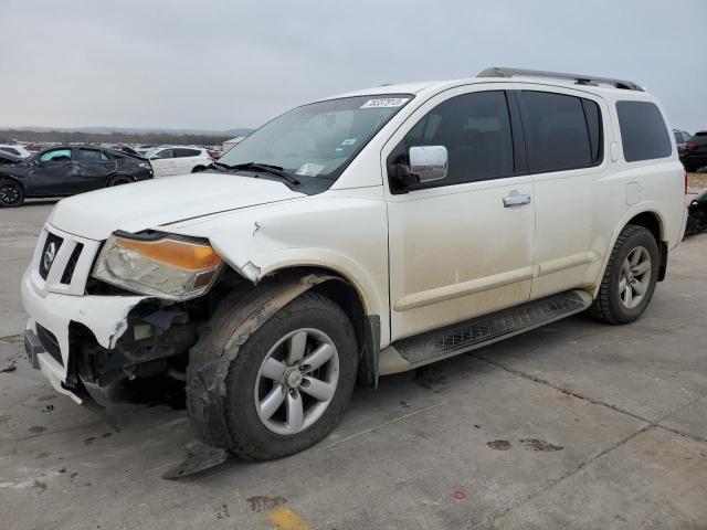 5N1BA0ND8AN622265 - 2010 NISSAN ARMADA SE WHITE photo 1