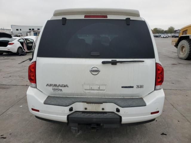 5N1BA0ND8AN622265 - 2010 NISSAN ARMADA SE WHITE photo 6