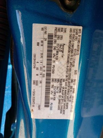 1FAHP3F27CL399264 - 2012 FORD FOCUS SE BLUE photo 12