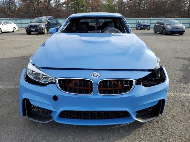 WBS3R9C58FK333082 - 2015 BMW M4 BLUE photo 5