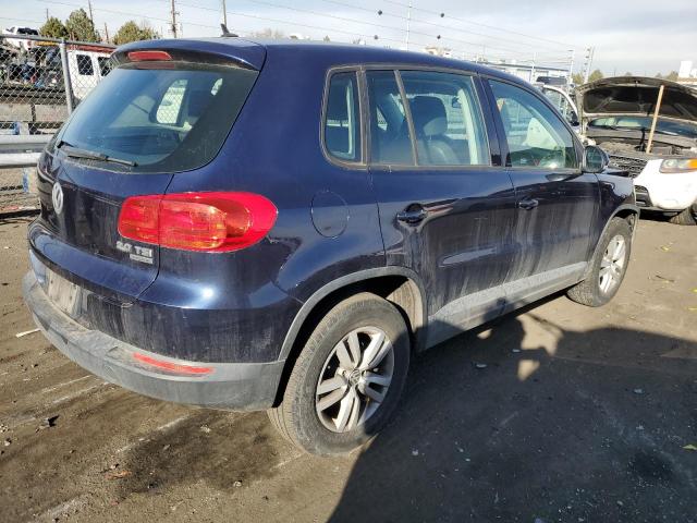 WVGBV7AX1DW536551 - 2013 VOLKSWAGEN TIGUAN S BLUE photo 3