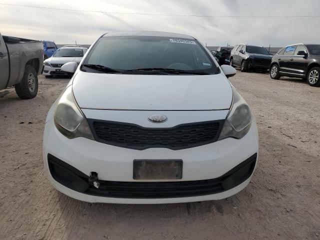 KNADM4A37D6199845 - 2013 KIA RIO LX WHITE photo 5