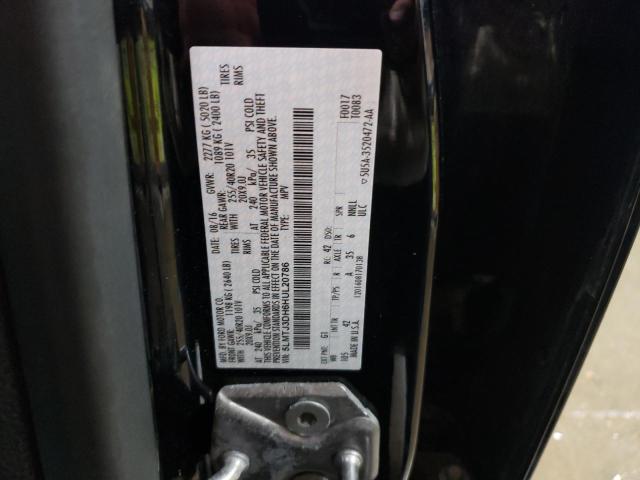 5LMTJ3DH6HUL20786 - 2017 LINCOLN MKC RESERVE BLACK photo 12