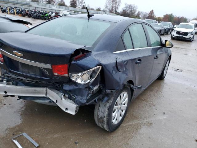 1G1PC5SH1B7173003 - 2011 CHEVROLET CRUZE LS BLUE photo 3