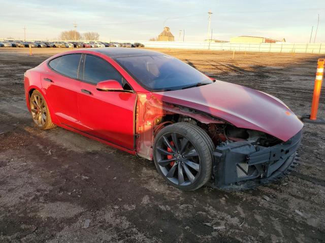 5YJSA1E47LF355678 - 2020 TESLA MODEL S Rojo foto 4
