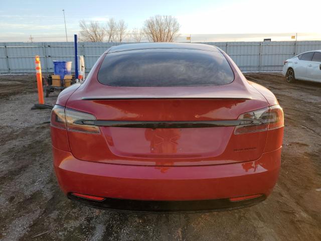 5YJSA1E47LF355678 - 2020 TESLA MODEL S Rojo foto 6