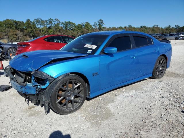 2C3CDXGJ1KH735954 - 2019 DODGE CHARGER SCAT PACK BLUE photo 1