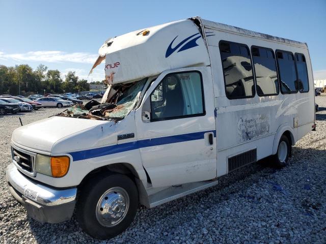 1FDWE35L76DB37420 - 2006 FORD ECONOLINE E350 SUPER DUTY CUTAWAY VAN WHITE photo 1