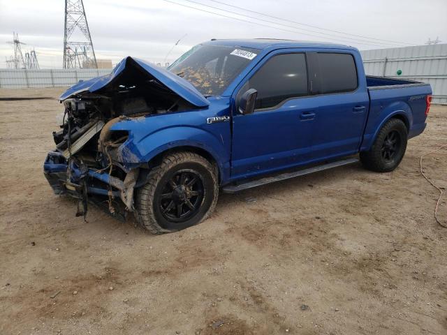 1FTEW1CG0JKC54090 - 2018 FORD F150 SUPERCREW BLUE photo 1
