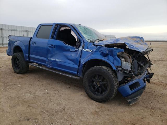 1FTEW1CG0JKC54090 - 2018 FORD F150 SUPERCREW BLUE photo 4