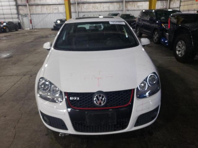 WVWHD71K69W081001 - 2009 VOLKSWAGEN GTI WHITE photo 5