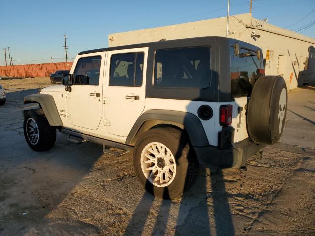 1C4BJWDG5FL593152 - 2015 JEEP WRANGLER U SPORT WHITE photo 2