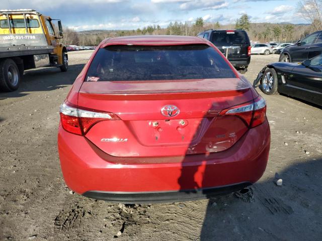 2T1BURHE3GC692241 - 2016 TOYOTA COROLLA L RED photo 6