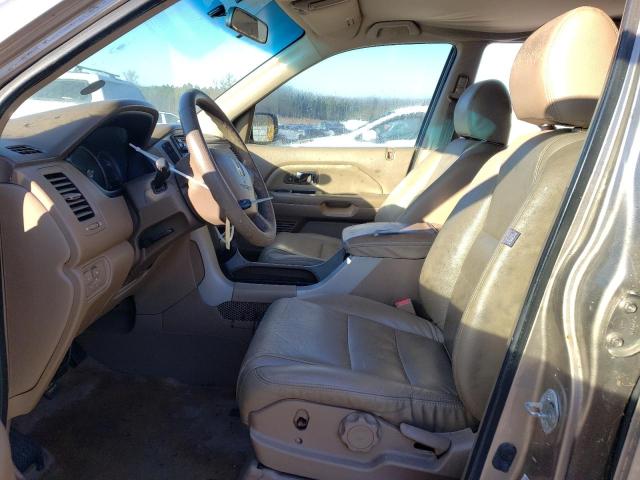 5FNYF28157B029306 - 2007 HONDA PILOT LX TAN photo 7